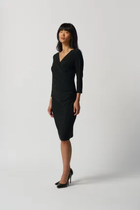 Joseph Ribkoff Women's Three-Quarter Sleeve Wrap Dress